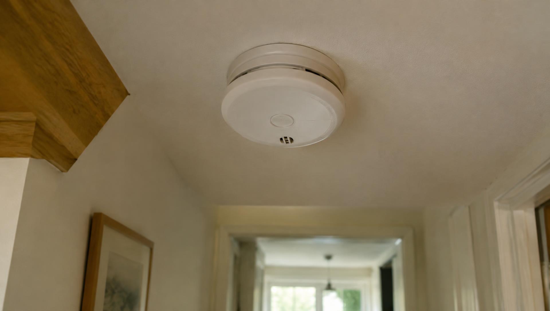Détecteur de fumée et monoxyde de carbone au plafond
